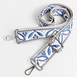 1개 1.50인치 폭 조절 가능한 핸드백 스트랩 교체용 크로스바디 숄더 스트랩 목련 패턴 자카드 스트랩