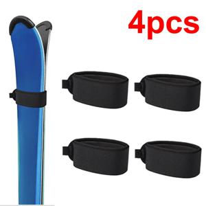 4개 스키 스트랩 - 나일론 스노보드 및 썰매 고정 벨트 |   휴대용 야외 스키 보드 액세서리로 간편한 운반 및 보관