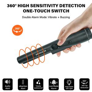 신형 휴대용 금속 탐지기 메탈 핀포인팅 로드 디텍터 GP-포인터 방수 금속 금 탐지기 코인 금용