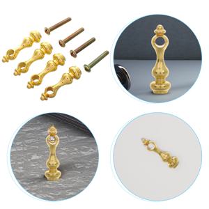 4개입 울타리 액세서리 골든 아이언 난간 연결부 가구 와인 캐비닛 실내 스피들 포스트 엔드 캡 수리 하드웨어