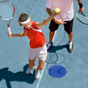 전문 테니스 훈련 공 트레이너 - 실내 운동 자습 리바운드 공 테니스 연습용 기본 도구