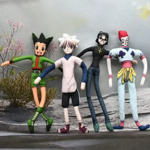 애니메이션 헌터 Killua Zoldyck 코스프레 봉제 인형 인형 귀여운 플러시 룸 장식 추상 와이어 조인트 Twistable 선물