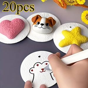 20개 3D 원형 보드 종이 – 폼 폭발 예술 공예 종이, DIY 및 창의 활동에 이상적