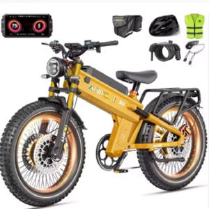 신제품 ANIIOKI 산업용 등급 6000W A9 프로 맥스 듀얼 모터 전기 자전거 60V 70/80ah 배터리 26*4.8인치 팻 타이어 더트 바이크