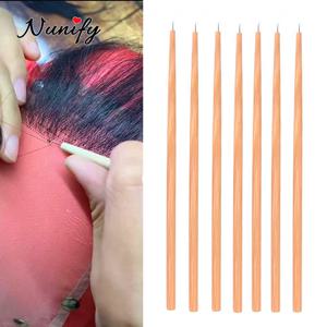 레이스 가발 키트 용 Nunify 환기 바늘 가발 바늘 홀더 및 바늘 함께 가발 만들기 크로 셰 뜨개질 바늘 헤어 도구