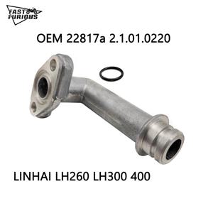 LINHAI LH 260 300 ATV 쿼드 워터 펌프 냉각수 파이프 조인트 쿼드 GO KART 22817a