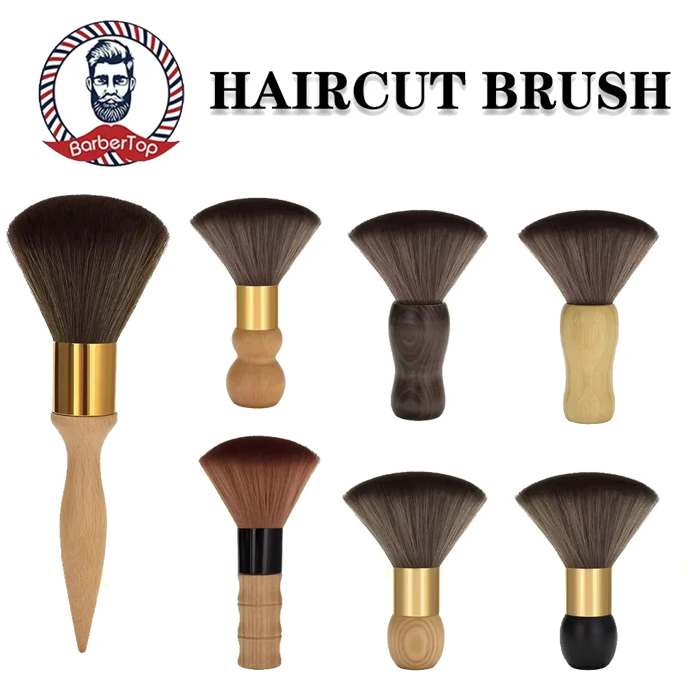 Barbertop 부드러운 브러시 제거 헤어 커팅 넥 페이스 더스터 클린 이발사 브러쉬 살롱 스타일리스트 미용 도구 액세서리