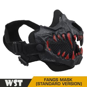 에어소프트 페이스 마스크 페인트볼 스틸 메쉬 보호 통기성 하프 마스크, 군사 슈팅 CS 전쟁 게임 할로윈 코스프레 소품