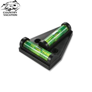 RV T 레벨 크로스 체크 버블 스피릿 레벨 캐러밴 모터 홈 트레일러 삼각대 용 다목적 2 웨이 버블 스피릿 레벨