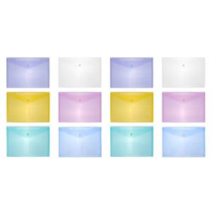 투명 플라스틱 봉투 파일 홀더, A5 문서 봉투 보관 용지 파우치, 여행 책상