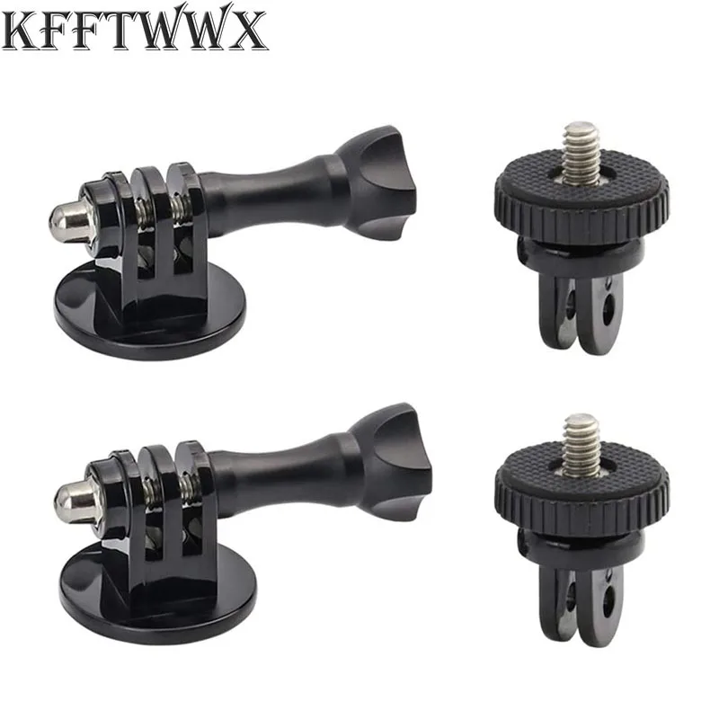 Gopro 용 삼각대 어댑터 마운트 13 12 11 10 9 8 7 6 5 4 3 2 1/4-20 Go Pro Hero YI 4K SJ4000 EKEN H9R DBPOWER 용 나사 어댑터