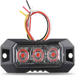 3 LED 깜박이는 스트로브 조명 트럭 자동차 차량 LED 미니 그릴 헤드 비상 신호 위험 경고등 동기화 기능이 있음