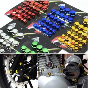 30Pcs 오토바이 수정 헤드 커버 액세서리 Yamaha Kawasaki 혼다 너트 스타일링 커버 용 나사 장식 부품