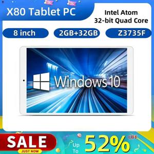 X80 8인치 윈도우 10 태블릿 PC 인텔 x5-Z3735F 쿼드 코어 2GB RAM 32GB ROM 32비트 WIFI 블루투스-4.0 1280 x 800IPS