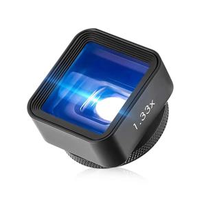 1.33X 아나모픽 렌즈 영화 제작 전화 카메라 렌즈 iPhone Samsung용 Filmic Pro 앱으로 휴대폰 비디오 와이드스크린 영화 렌즈