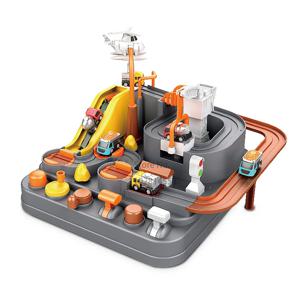 뜨거운 경주 레일 자동차 모델 기차 트랙 모험 게임 동물 우주 로켓 장난감 어린이 교육 두뇌 기계 대화 형