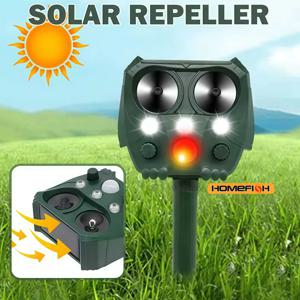 태양열 동물 퇴치기, 태양열 초음파 동물 소나 퇴치기, 동물 퇴치, 개/고양이/새 퇴치, 공포제
