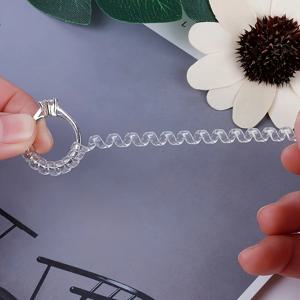 느슨한 반지에 대 한 4pcs 반지 크기 조절기, 느슨한 반지에 대 한 투명 실리콘 반지 크기 조정기 반지 조절기