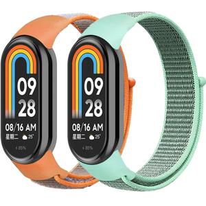 Xiaomi Mi Band 용 나일론 루프 스트랩 8 7 6 5 4 3 팔찌 SmartWatch 손목 밴드 교체 스포츠 pulsera watchband Miband 8 NFC