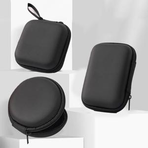 휴대용 미니 3C 하드 쉘 디지털 가제트 보관 가방, 인조 가죽 이어폰 충전기 케이스, 데이터 케이블 U 디스크 정리함