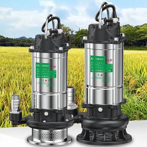 220V 스테인레스 스틸 잠수정 펌프 농업 펌핑 정원 도구 배수 관개 수중 자체 프라이밍 하수 펌프