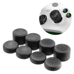 Xbox One/S/시리즈 X S/PS5/PS4/스위치 프로 게임 패드 교체 용 8pcs 컨트롤러 실리콘 아날로그 엄지 스틱 그립 캡