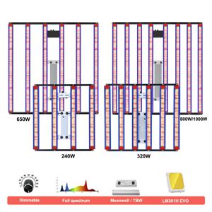 YXO 1000W 전체 스펙트럼 LED 성장 빛 Sam-sung LM301H EVO Quantum Tech LED 성장 라이트 바 UV IR 식물 조명 켜기/끄기
