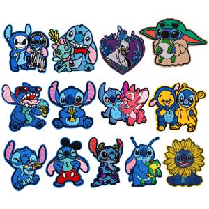 영화 애니메이션 캐릭터 패치 자수 재미 있은 동물 수 놓은 로고 의류 액세서리 스티커 패치 아이를위한 의류 선물