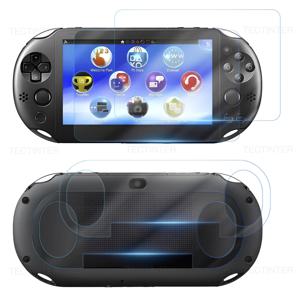 Sony PS Vita PSV 1000 화면 보호대, 전면 강화 유리, 후면 투명 풀 HD 보호 필름 커버, PSV 2000 핸드헬드