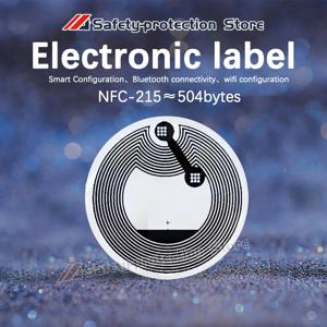 NFC 스티커 ntag215 칩 스티커 NFC 유도 태그 스티커 수제 음악 벽 스마트 홈 스위치 스티커 13,56 MHz, huawei ios