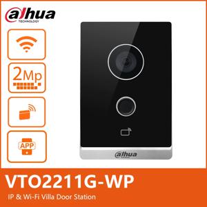 Dahua VTO2211G-WP S2 WiFi PoE 비디오 인터콤, 야외 IP 미니 초인종, 야간 투시경 지지대 카드 및 앱 잠금 해제, Onvif VTM09R, 2MP