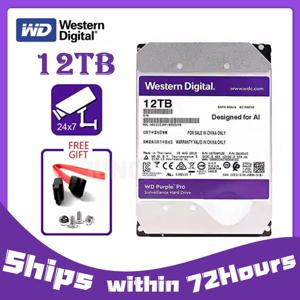 WD Purple 12TB 감시 내장 하드 드라이브 디스크 3.5