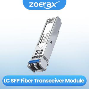 ZoeRax 1PCS 1.25G/10G LC SFP 단일 모드 이중 광 모듈 LC SFP 광섬유 트랜시버 모듈 1000Base LX 1310nm 최대 20km DDM