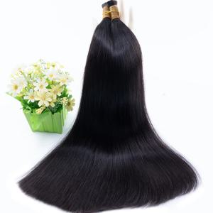 스트레이트 생인모 번들 웨프트 없음 100% 천연 인모 헤어 익스텐션 12A 16A 내추럴 블랙 벌크 블론드 브라질리언 헤어 613 30인치