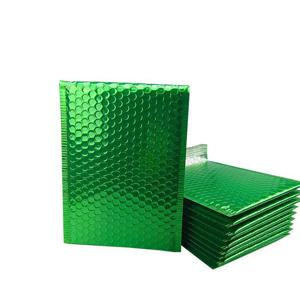 50Pcs 18x23cm 작은 버블 가방 밝은 녹색 플라스틱 버블 봉투 셀프 인감 접착제 배송 메일 링 가방 패딩 봉투