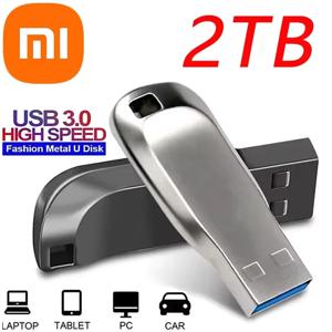 XIAOMI MIJIA 플래시 드라이브 2TB Usb 3.0 미니 고속 금속 Pendrive 1TB 512GB 스틱 드라이브 방수 Memoria Storage U 디스크
