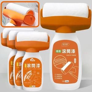 항균 벽 페인트 롤러 수성 수리 브러시 그림 집 인테리어 벽 휴대용 흰색 라텍스 페인트 작은 롤러