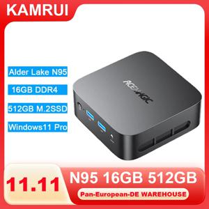 KAMRUI V1 미니 PC 인텔 N95 16GB DDR4 512GB SSD 확장 가능 2TB 최대 3.4GHz 윈도우 11PRO UHD 그래픽 4K HDMI+DP WIFI5 휴대용