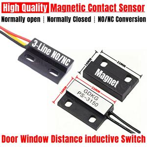 5PCS PS-3150 도어 창 자기 제어 리드 스위치 평상시 열림/닫힘 NO NC 14*23MM PS3150 자석 거리 유도 센서