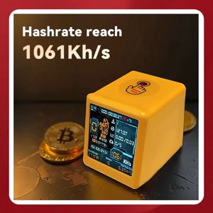 컴퓨터 괴짜를위한 낮은 전력 소비 BTC 솔로 복권 광부 스마트 TV Hashrate1060KH/s ESP32 선물 홈 자동 데스크탑 시계
