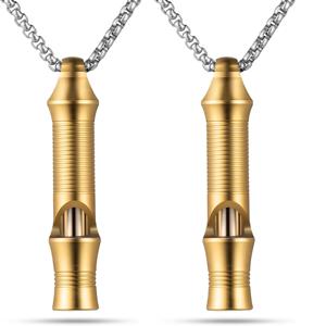 TIMULTI 호루라기, 최대 120db까지 시끄러운, 생존, 하이킹, 캠핑, 애완동물 훈련을 위한 티타늄 생존 호루라기