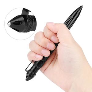 다기능 금속 전술 펜 자기 방어 볼펜 야생 생존 EDC 도구 비상 유리 차단기