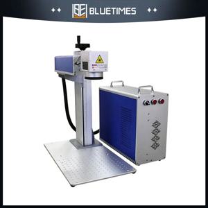 블루타임즈 50W 30W 분리형 금속 보석 파이버 레이저 마킹 절단기 자동 레이저 마킹기