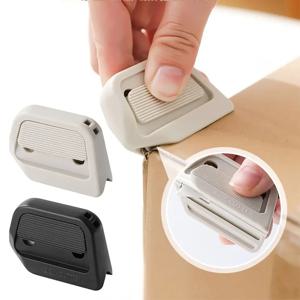 자동 개폐식 박스 커터 세라믹 블레이드 자기 안전 휴대용 오프닝 도구 일상 사용을위한 패키지 박스 오프너