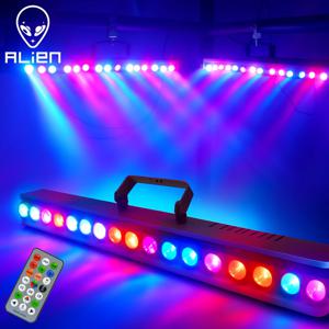ALIEN 18*3W LED RGBW DMX 도트 빔 벽 세척 조명 DJ 디스코 파티 무대 조명 효과 댄스 바 휴일 웨딩 크리스마스 장식