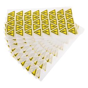 400pcs 노란색 삼각형 전기 경고 스티커 배전 캐비닛에 대 한 자기 접착 위험 레이블 방수 야외