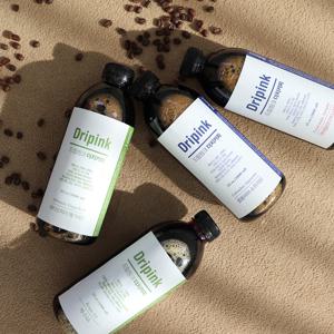 드립핑크 인도네시아 1리터 x 4병 더치커피(콜드브루)원액 산미없음 강한바디감 흙내음