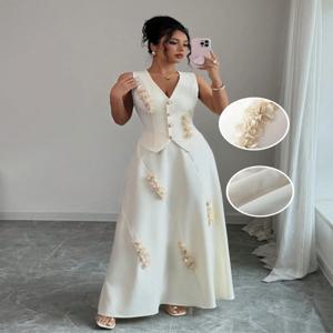 여성용 민소매 바디콘 드레스 투피스 세트, 우아한 하이웨이스트 여름, 스타일리시하고 편안한 데일리룩 디자인