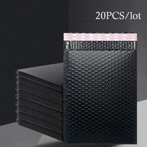 20개/묶음 검정 폼 봉투 자체 밀봉 메일러 패딩 배송 봉투 버블 메일링 백 배송 패키지 백