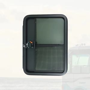 눈물방울형 트레일러 도어 620x950mm RV 캠핑 알루미늄 합금 도어 프레임 (RV 모터홈 캠핑카용)